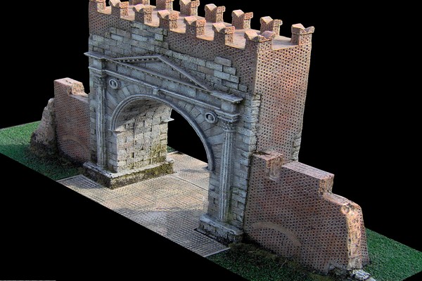 modello plastico architettura medievale