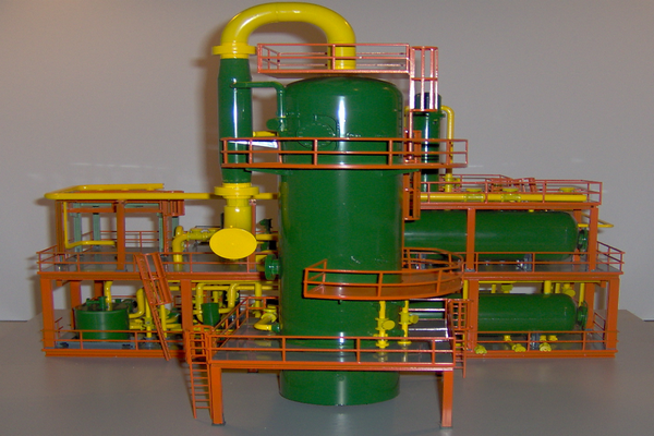 modello plastico silos e serbatoi
