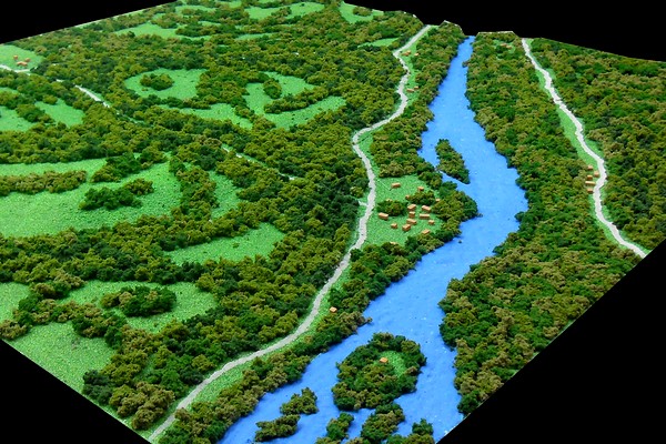modello plastico ambientale fluviale